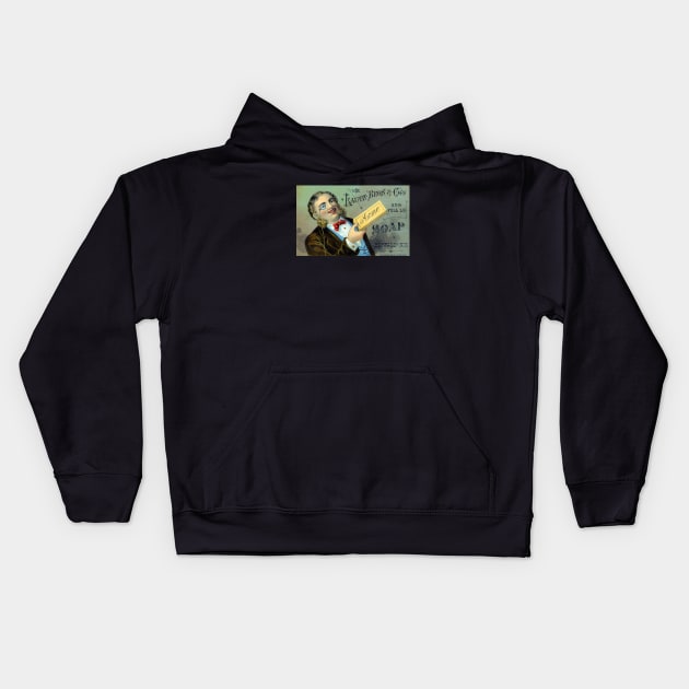 19th C. Lautz Brothers Soap Kids Hoodie by historicimage